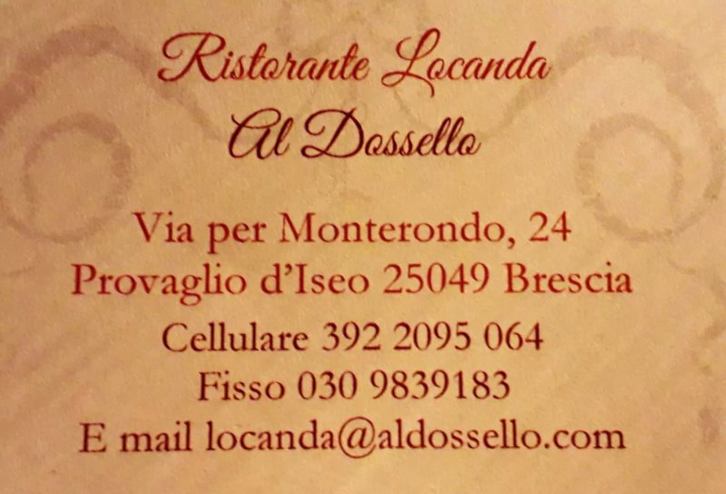 Ristorante della Locanda Al Dossello