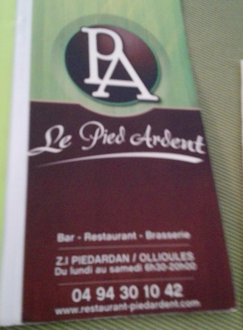 Restaurant Le Pied Ardent