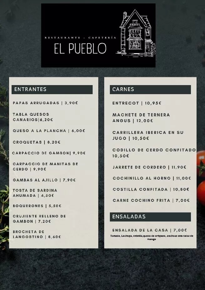 Cafeteria restaurante el pueblo