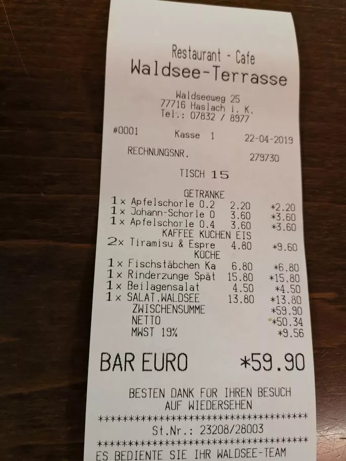 Restaurant Waldsee-Terrasse