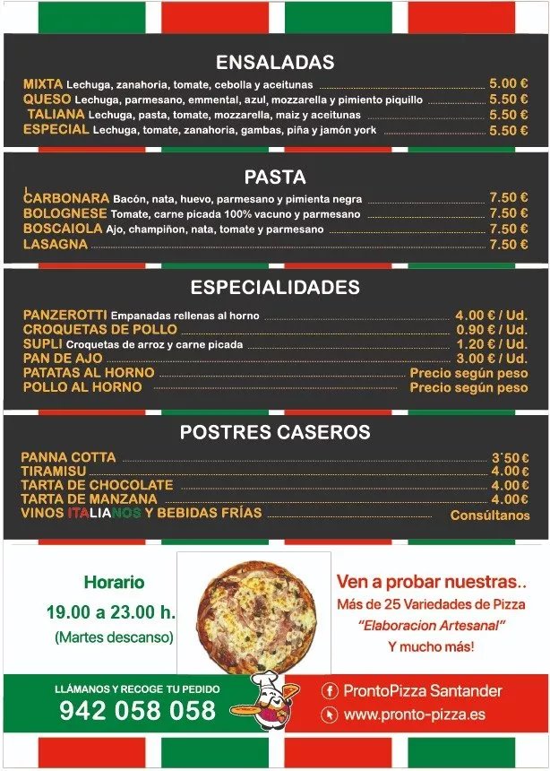 Pizzeria Pronto! Pizza