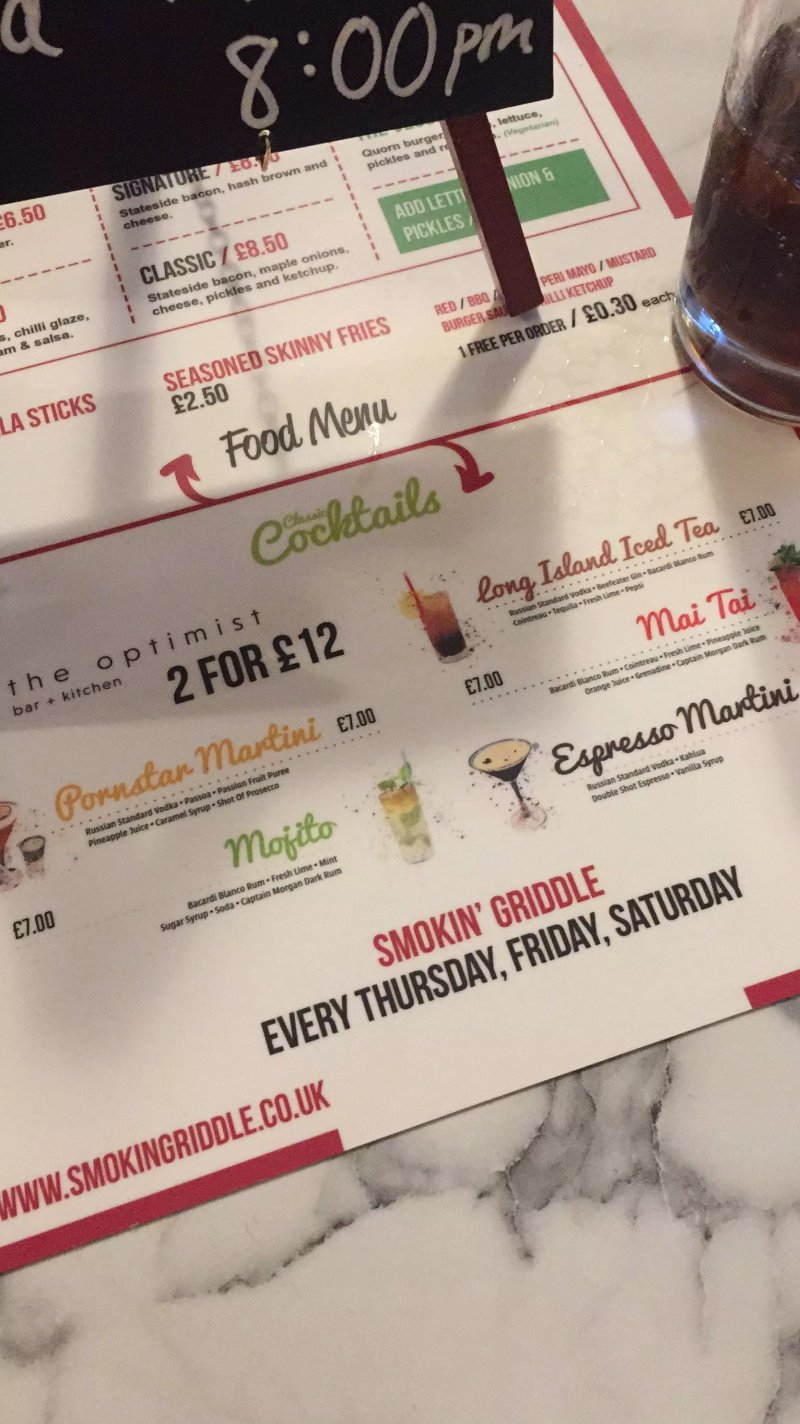 The Optimist Bar & Kitchen Uplands