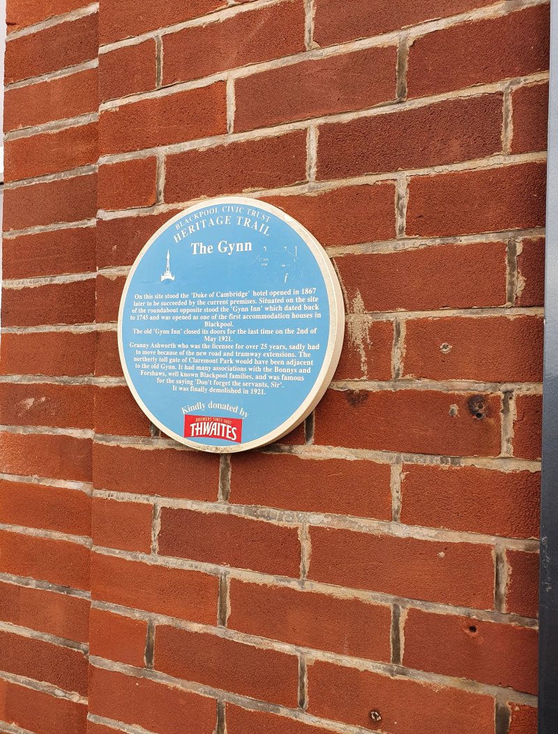 The Gynn Heritage Trail Blue Plaque