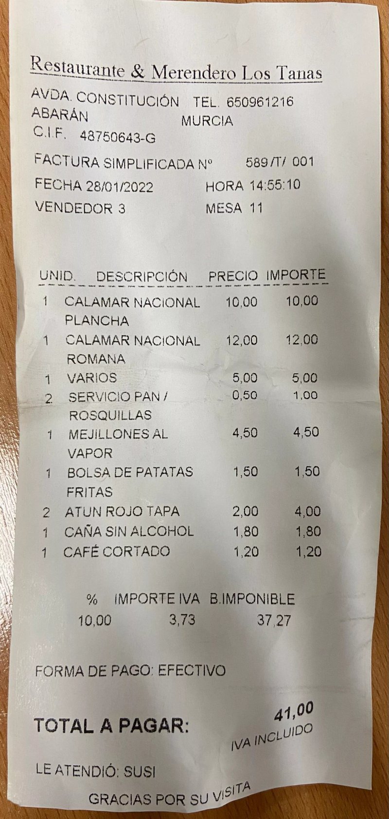 Restaurante Merendero Los Tanas