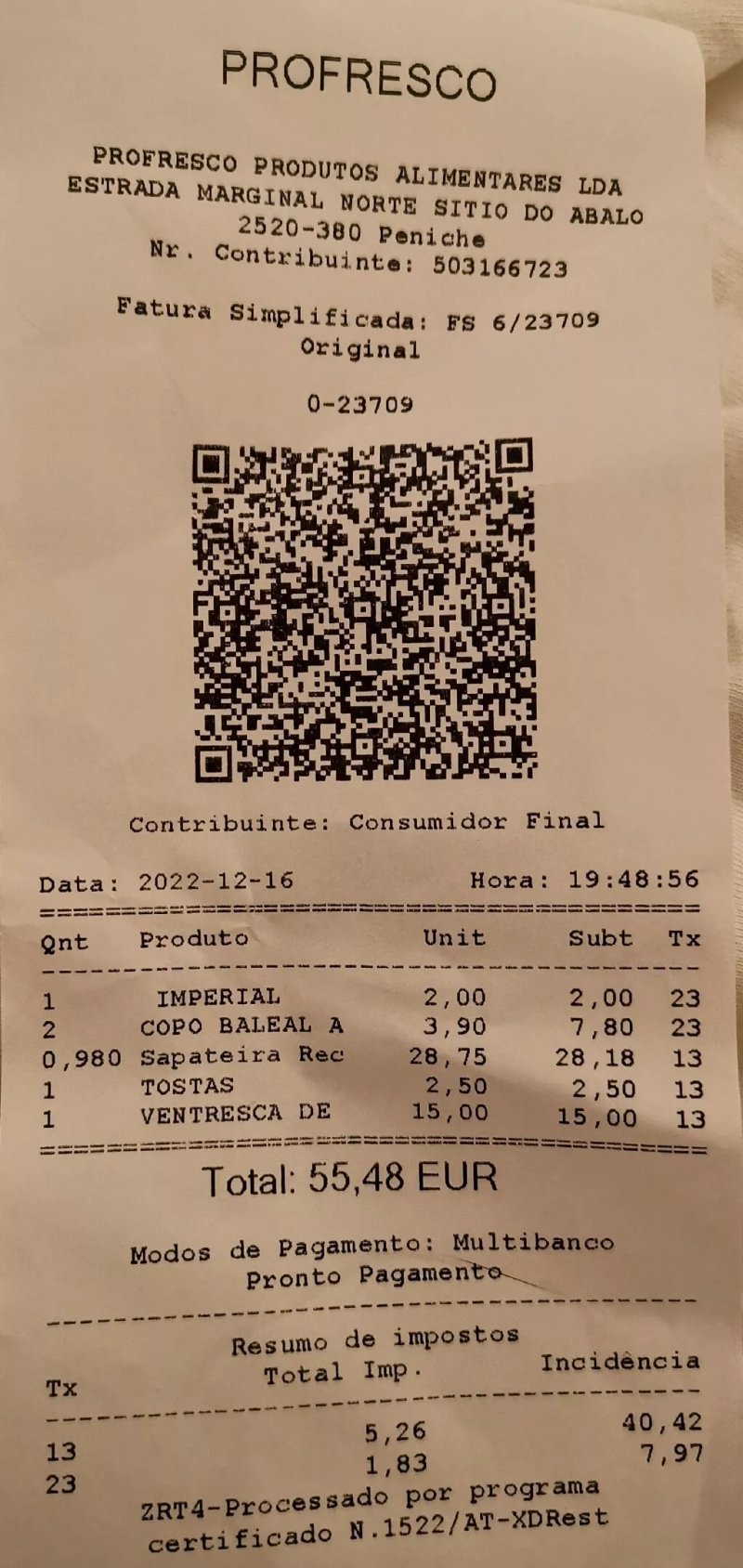 Profresco - Peixaria & Restaurante