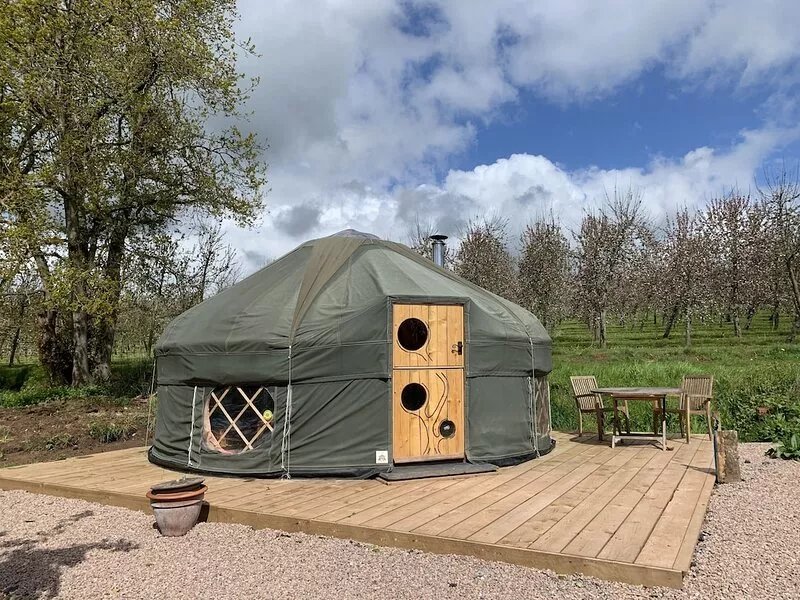 YURTS - bespoke, hand-crafted Yurts with private outdoor shower & eco-toilet
