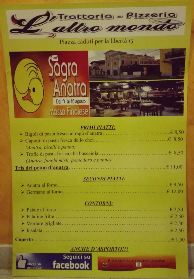 Trattoria Pizzeria L'altro Mondo