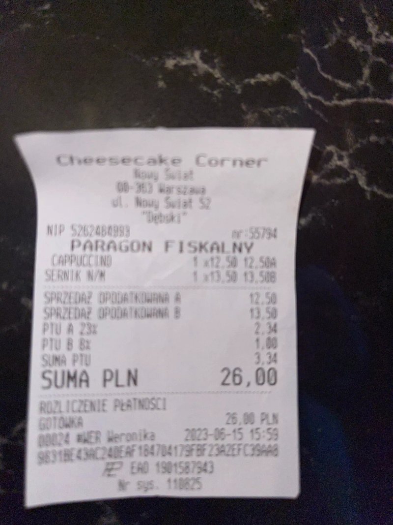 The Cheesecake Corner Nowy Swiat