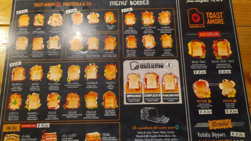 Toast Amore Terracina