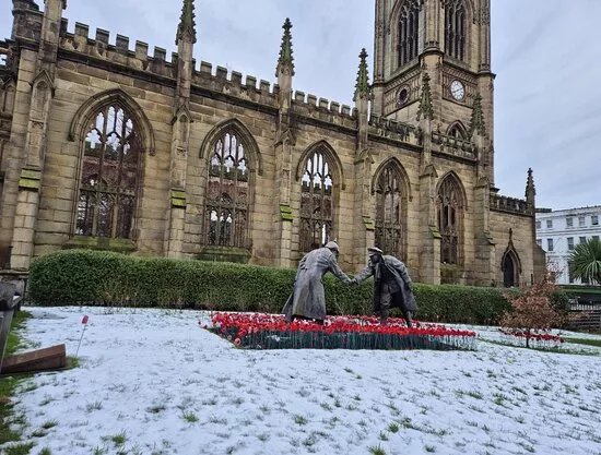 Christmas Truce Football Statue