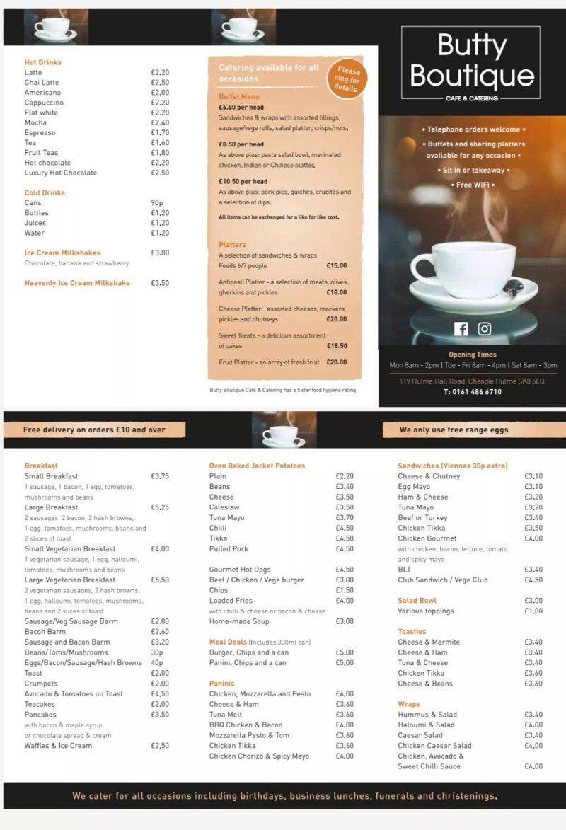 Butty Boutique Cafe and Catering