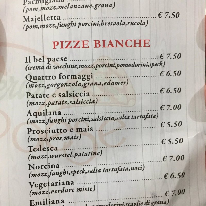 Pizzeria Il Bel Paese