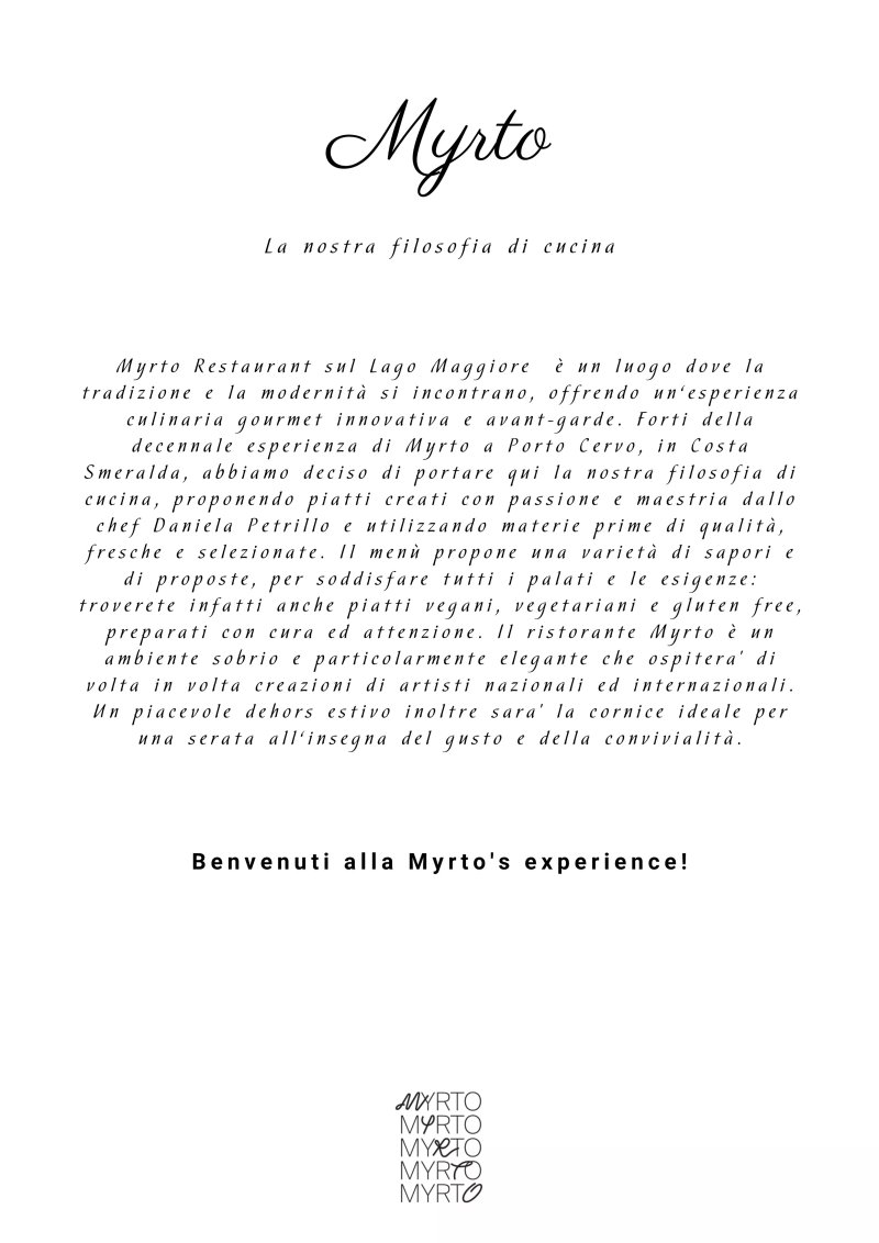 Myrto Restaurant Gourmet Lago Maggiore