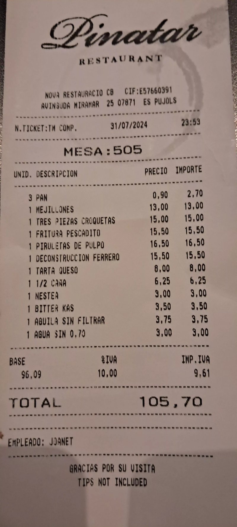Restaurante Pinatar