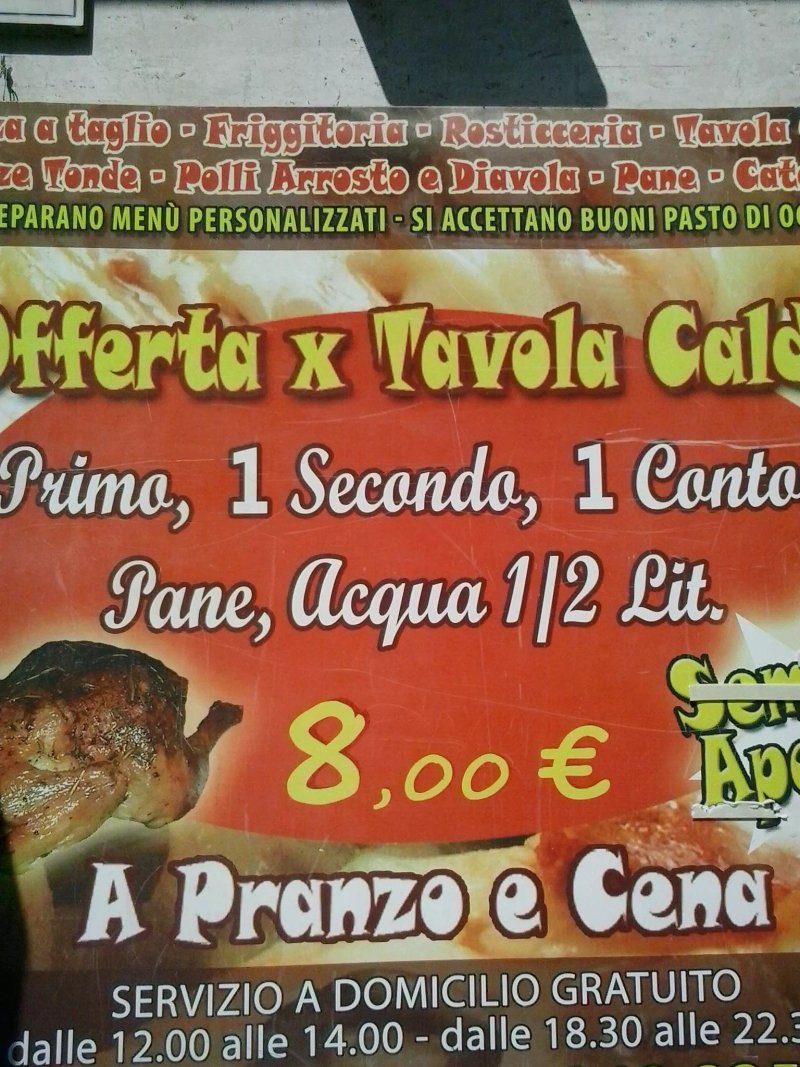 Pizzeria Rosticceria Tavola Calda Renzo Da Ceri