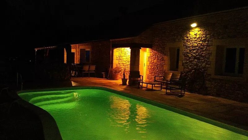 Magnificent stone house with heated pool