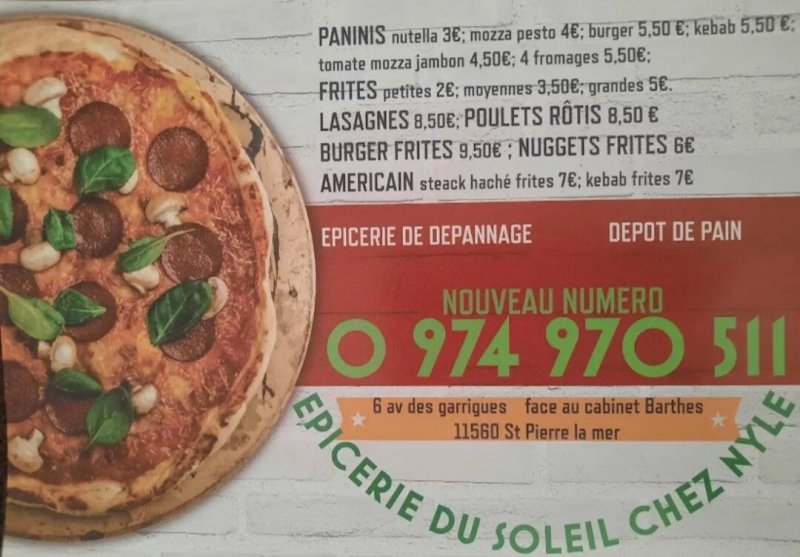 Epicerie Du Soleil Chez Nyle