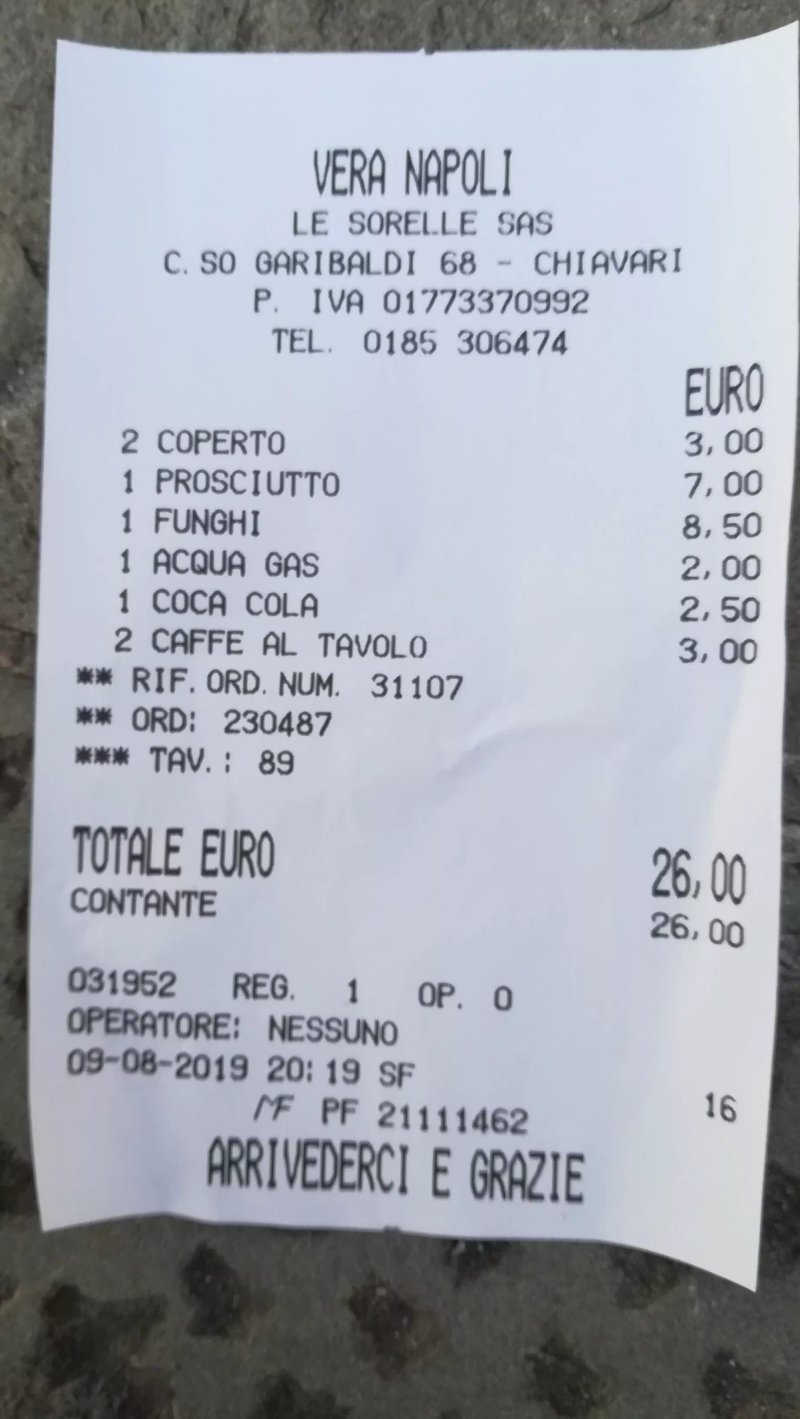 Ristorante Pizzeria Vera Napoli