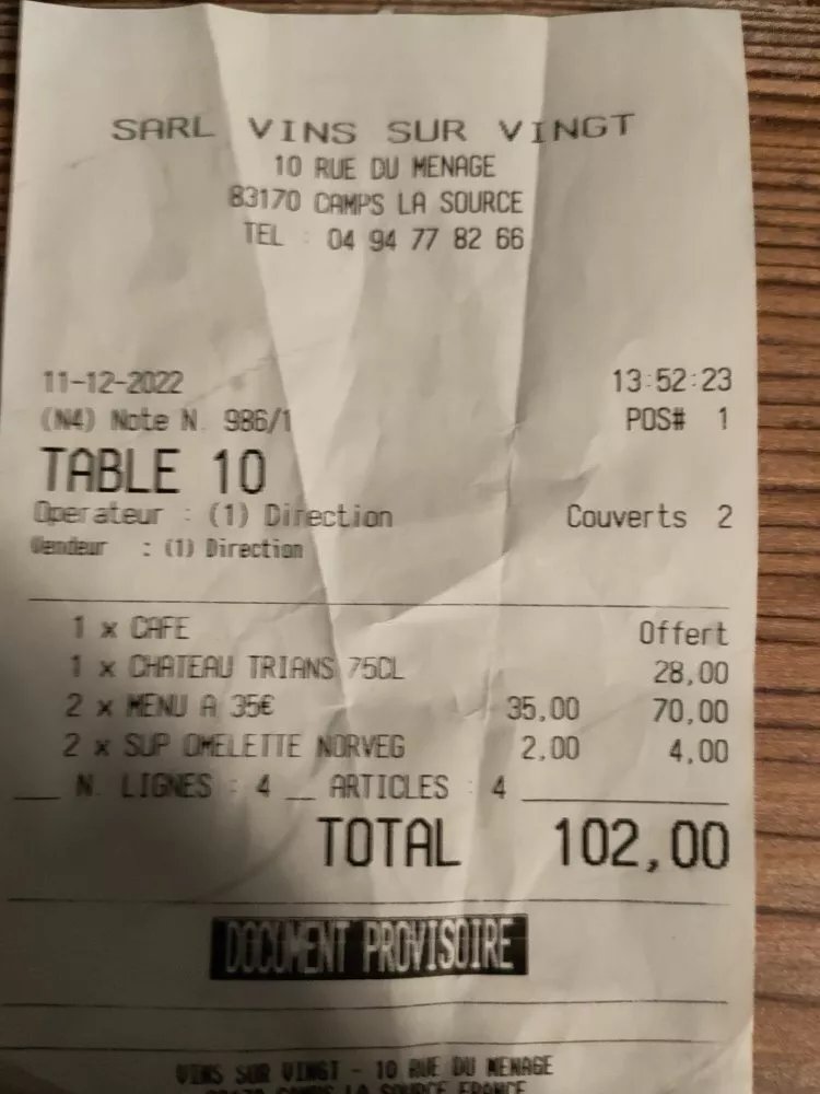 Vins sur Vingt