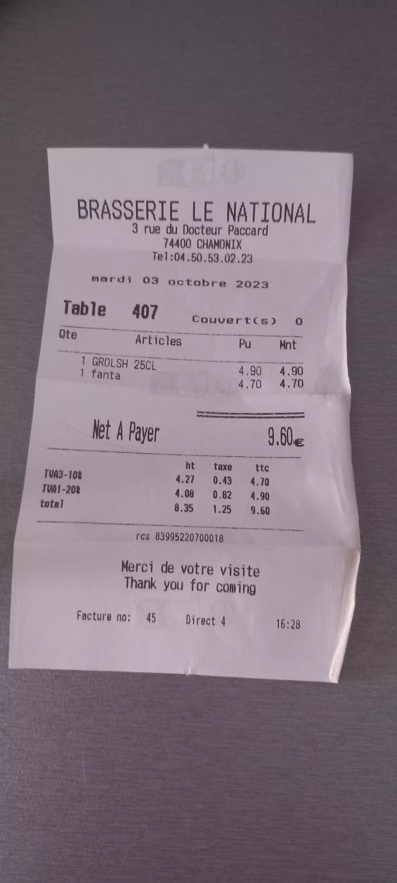 Brasserie le National