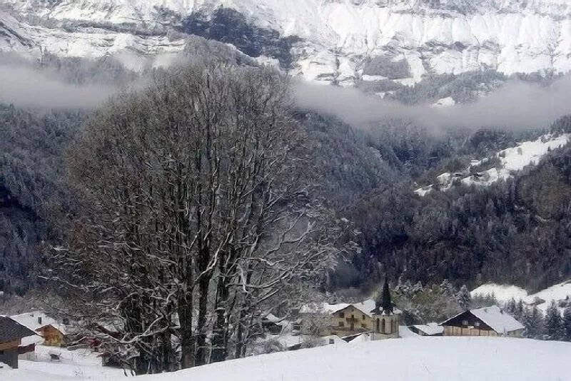 Charming apartment, 6 pers `` Savoyard style '', located at the foot of the