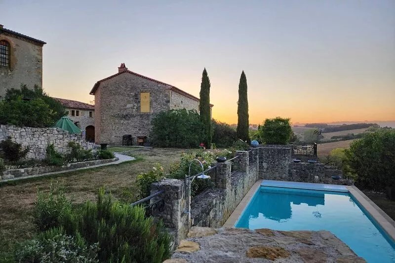 Apartment in renovated Chateau with private terrace.