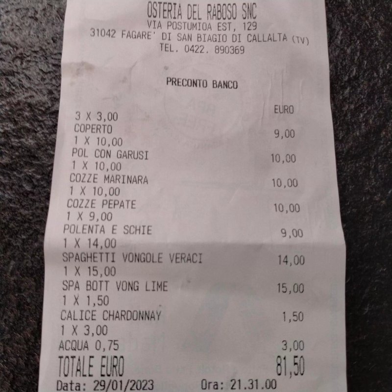 Osteria del Raboso