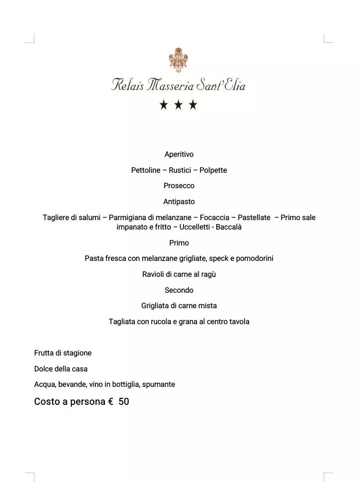 Relais Masseria Sant'elia