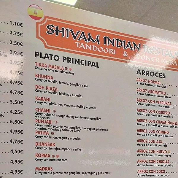 Shivam Indian Restaurant & Donner Kebab Castillo