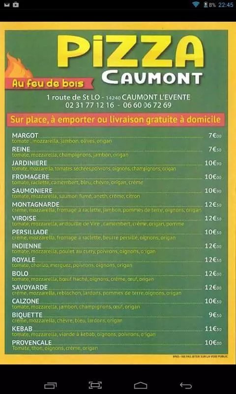 Pizza Caumont