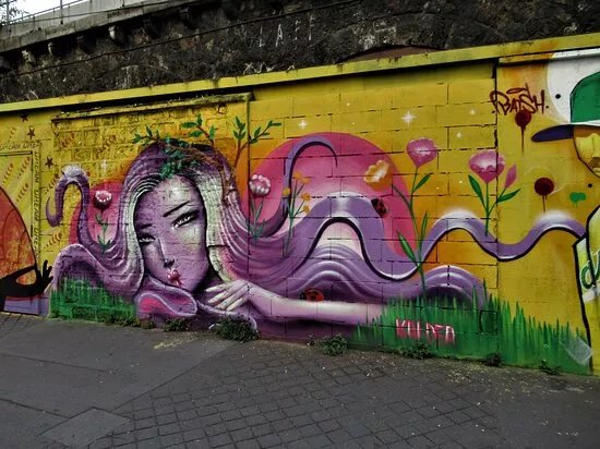 Fresque "Galerie Ourcq 2020 - Kaldea"