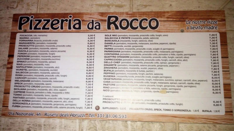 Pizzeria Da Rocco