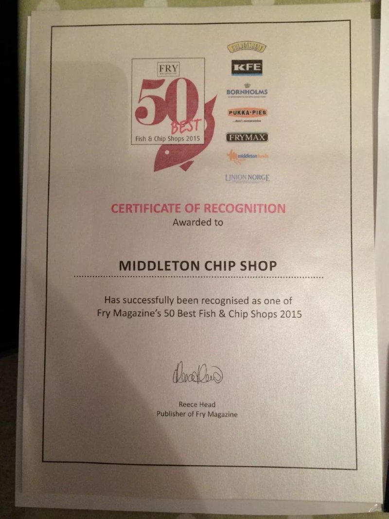 Middleton In Teesdale Fish and Chip Shop