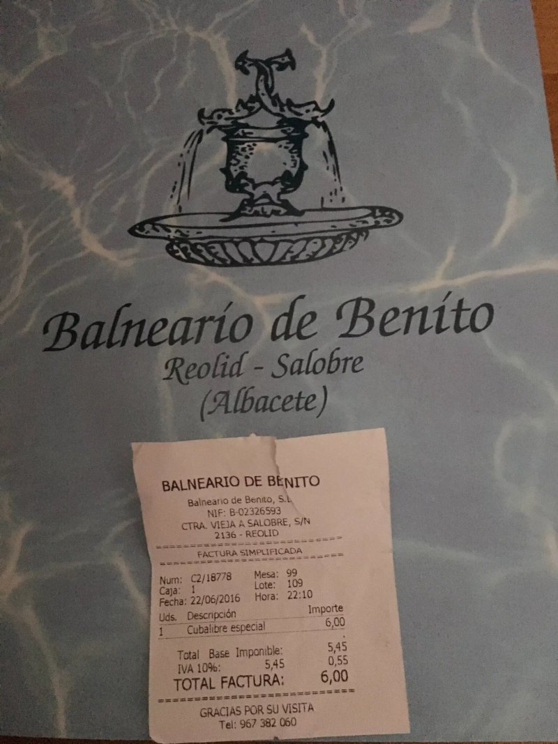 Restaurante Balneario de Benito