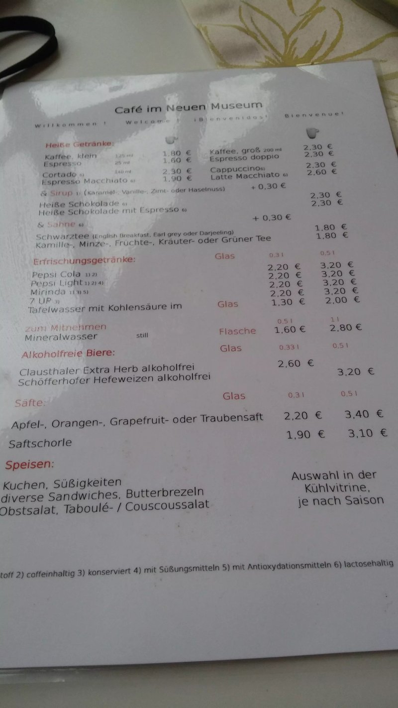 Cafe im Neuen Museum