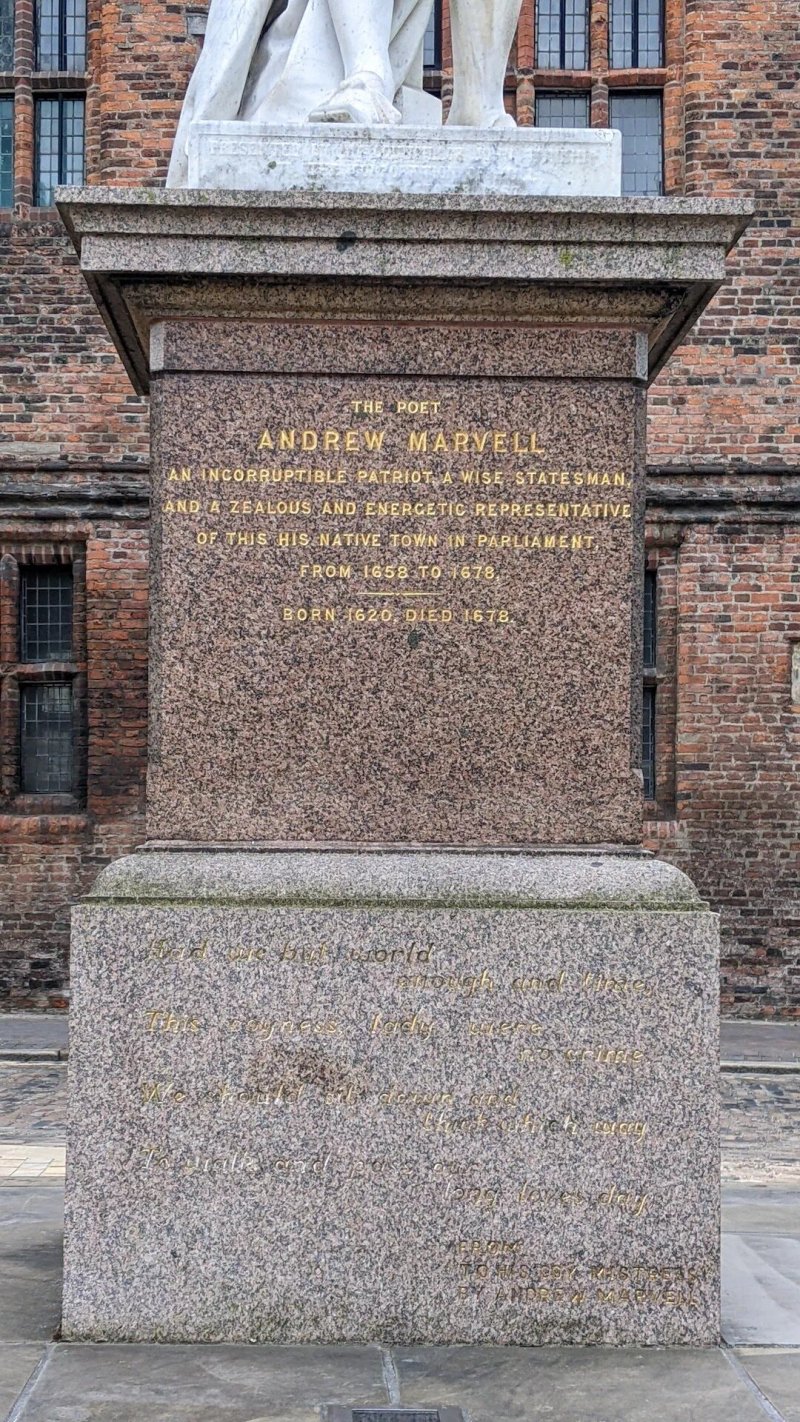 Andrew Marvell Statue