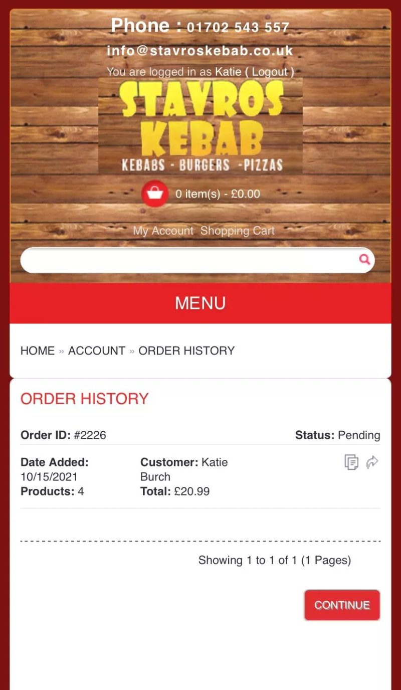 Stavros Takeaway Rochford
