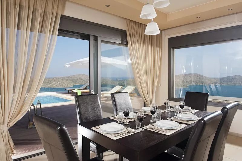 Elounda Panorama Villa, luxury villa with amazing views of Elounda Bay sleeps 12