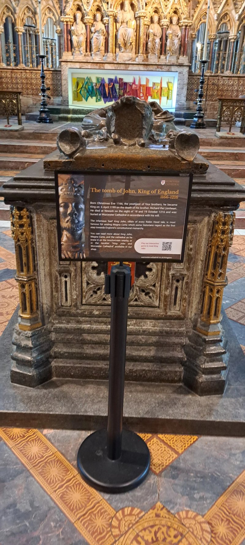 The Replica Tomb Of John, King Of England