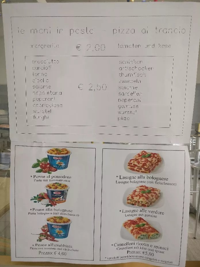 Le Mani in Pasta & Pizza