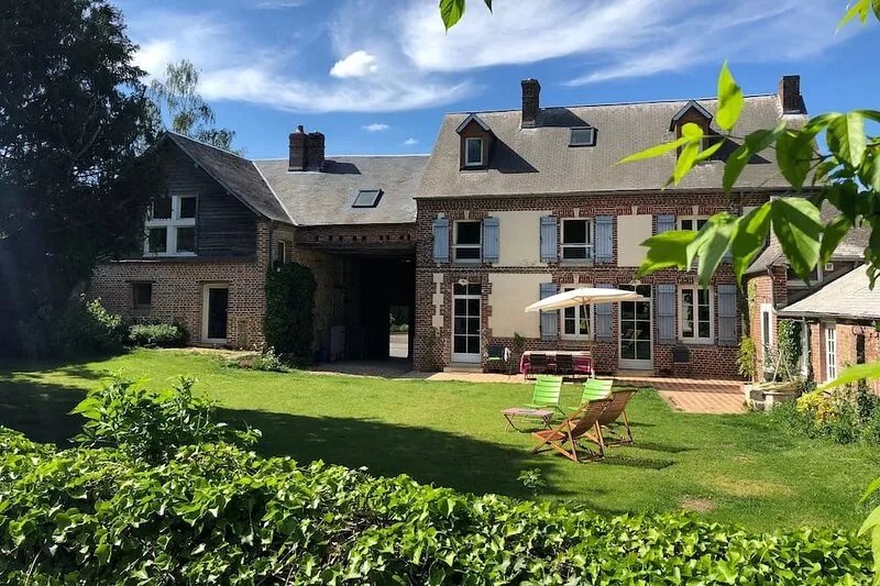 Loc maison charme VEXIN 65 km & 1h from Paris Ouest 5 bedrooms 10 pers. Swimming