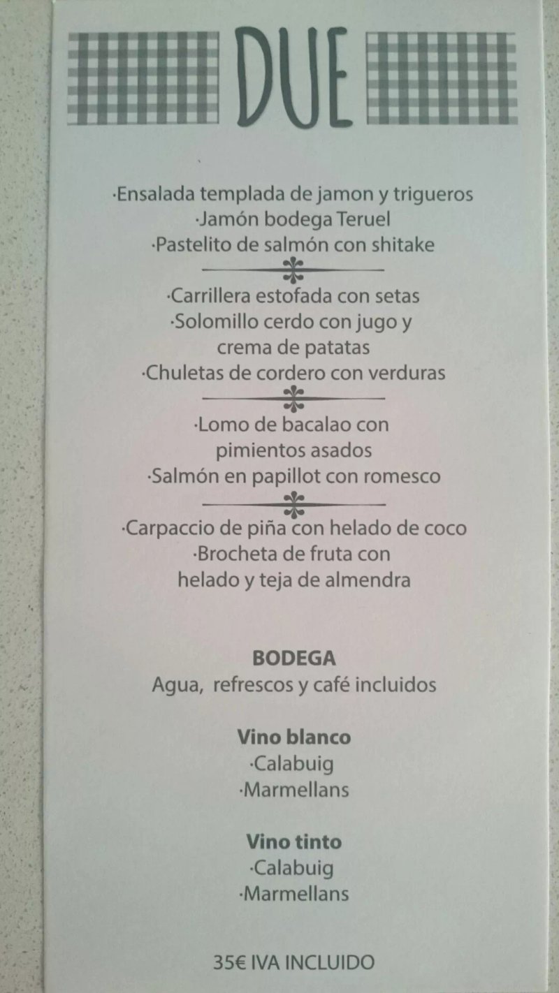 Pizzeria Restaurante Due Cocina Italiana