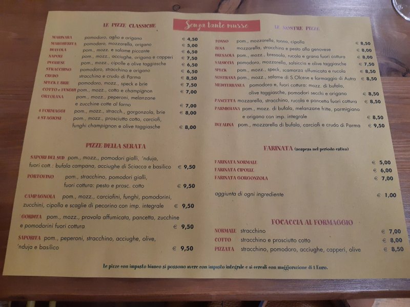 Pizzeria Senza Tante Musse