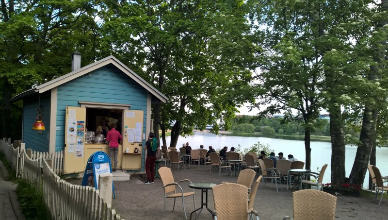 Sinisen huvilan kahvila The Blue Villas Cafe
