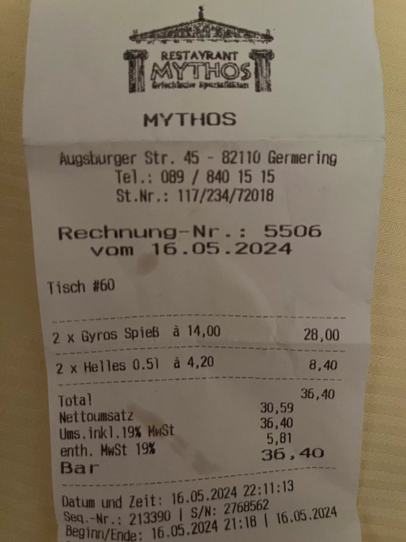 Restaurant Mythos