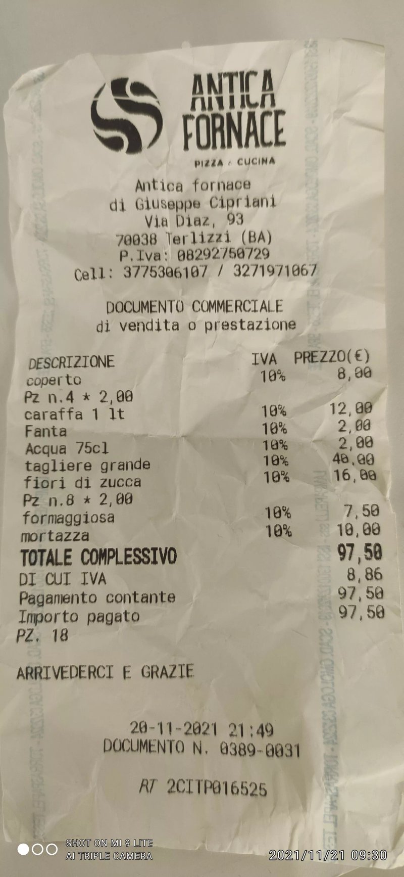 Antica Fornace - Pizza & Cucina