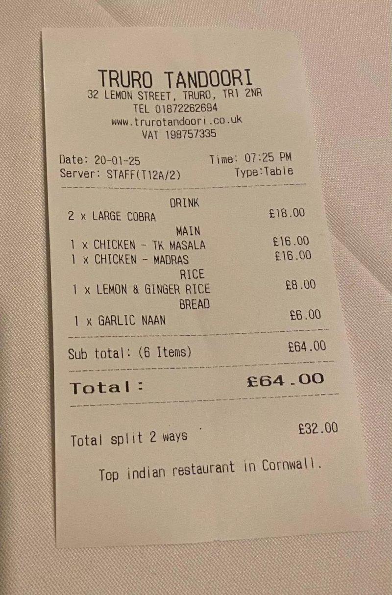 Truro Tandoori Indian Restaurant and Takeaway