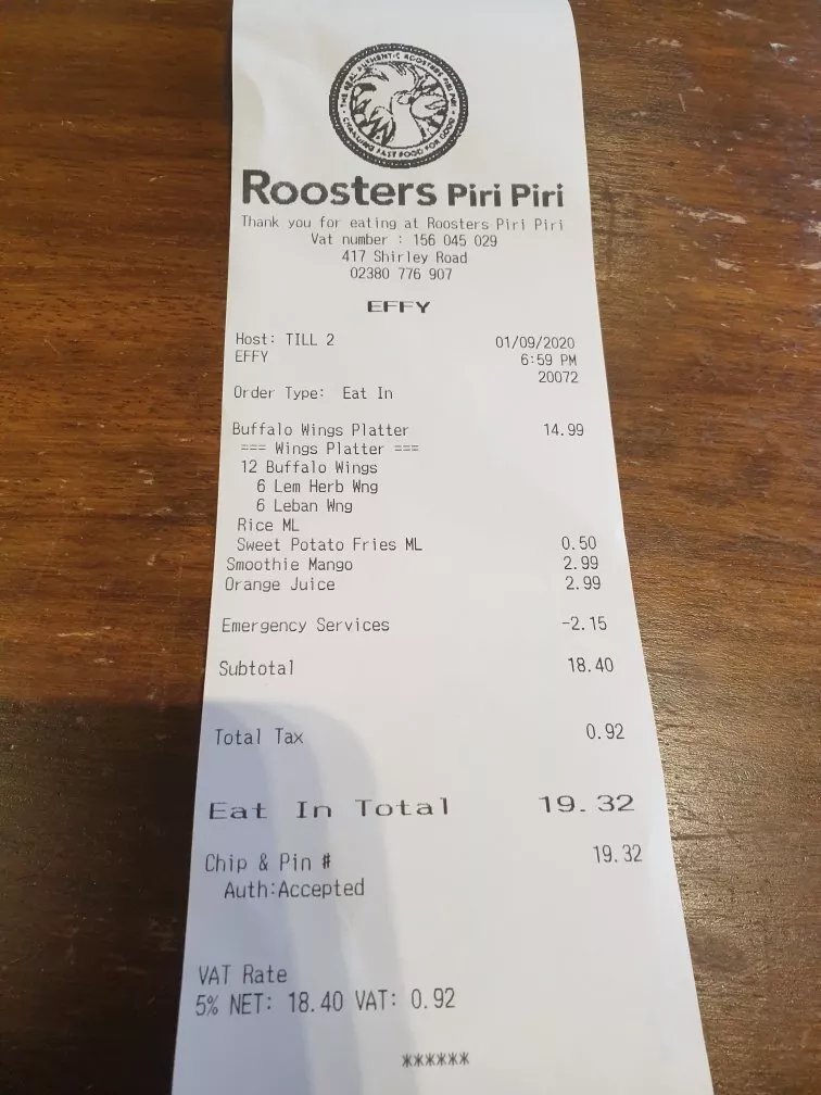 Roosters Piri Piri Chicken