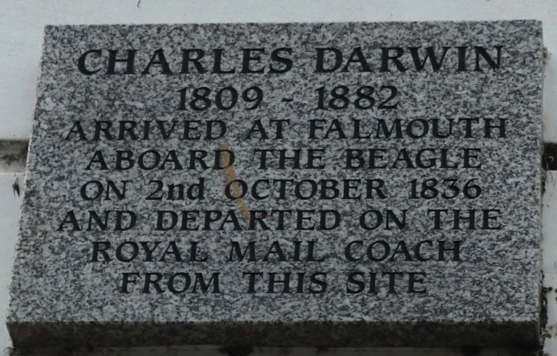 Charles Darwin Plaque, Falmouth