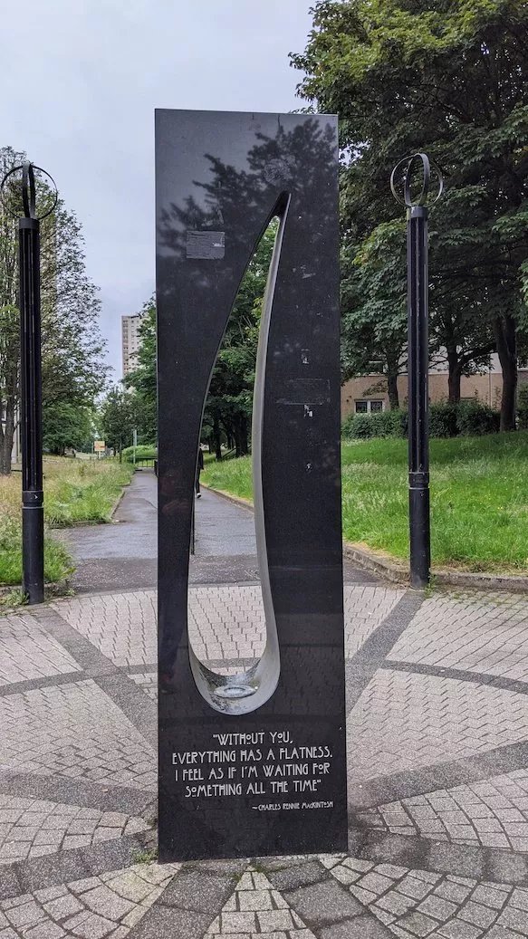 Teardrop Monument to Charles Rennie Mackintosh